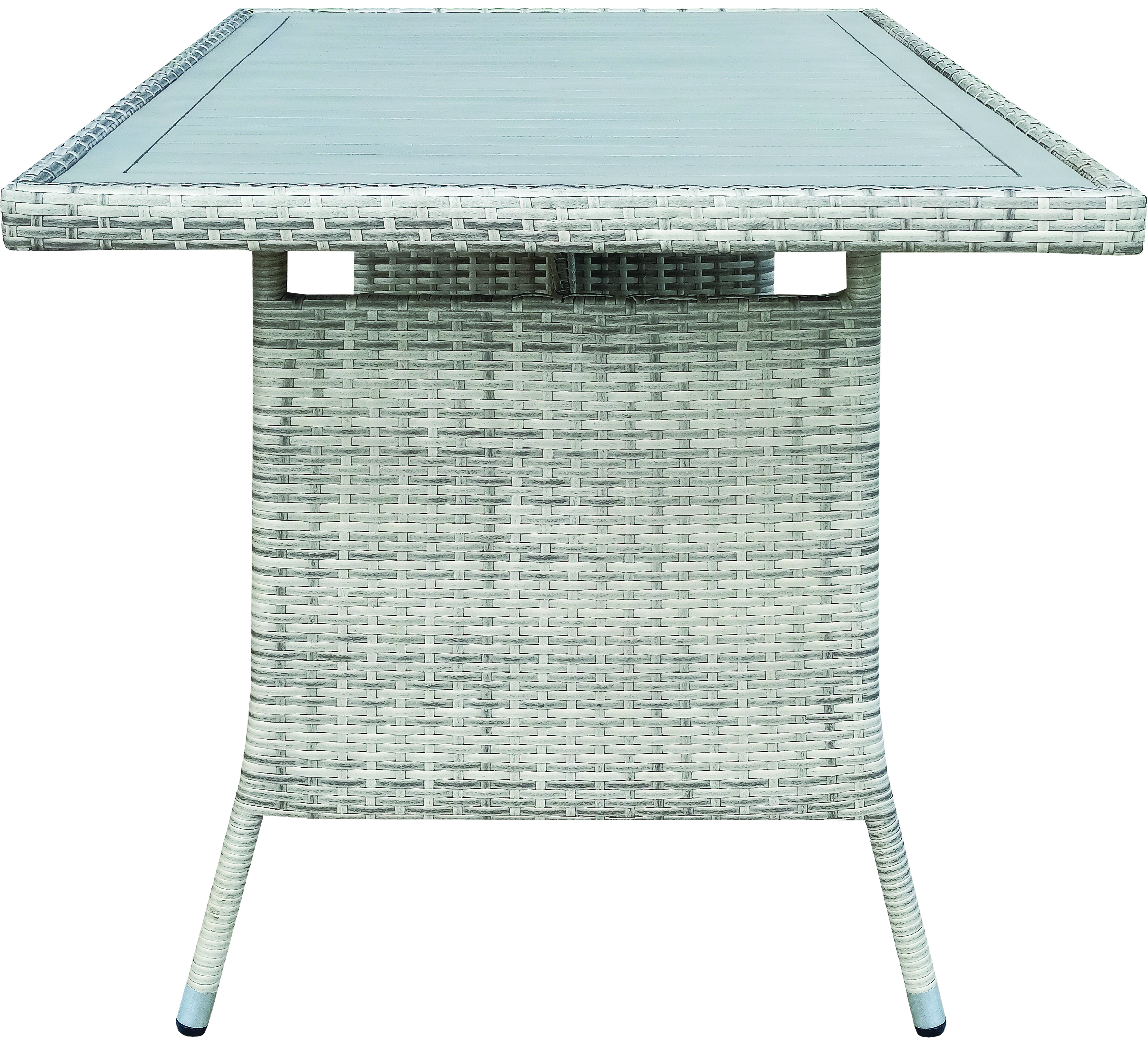 Απεικονίζεται το τραπέζι από το πλάι.